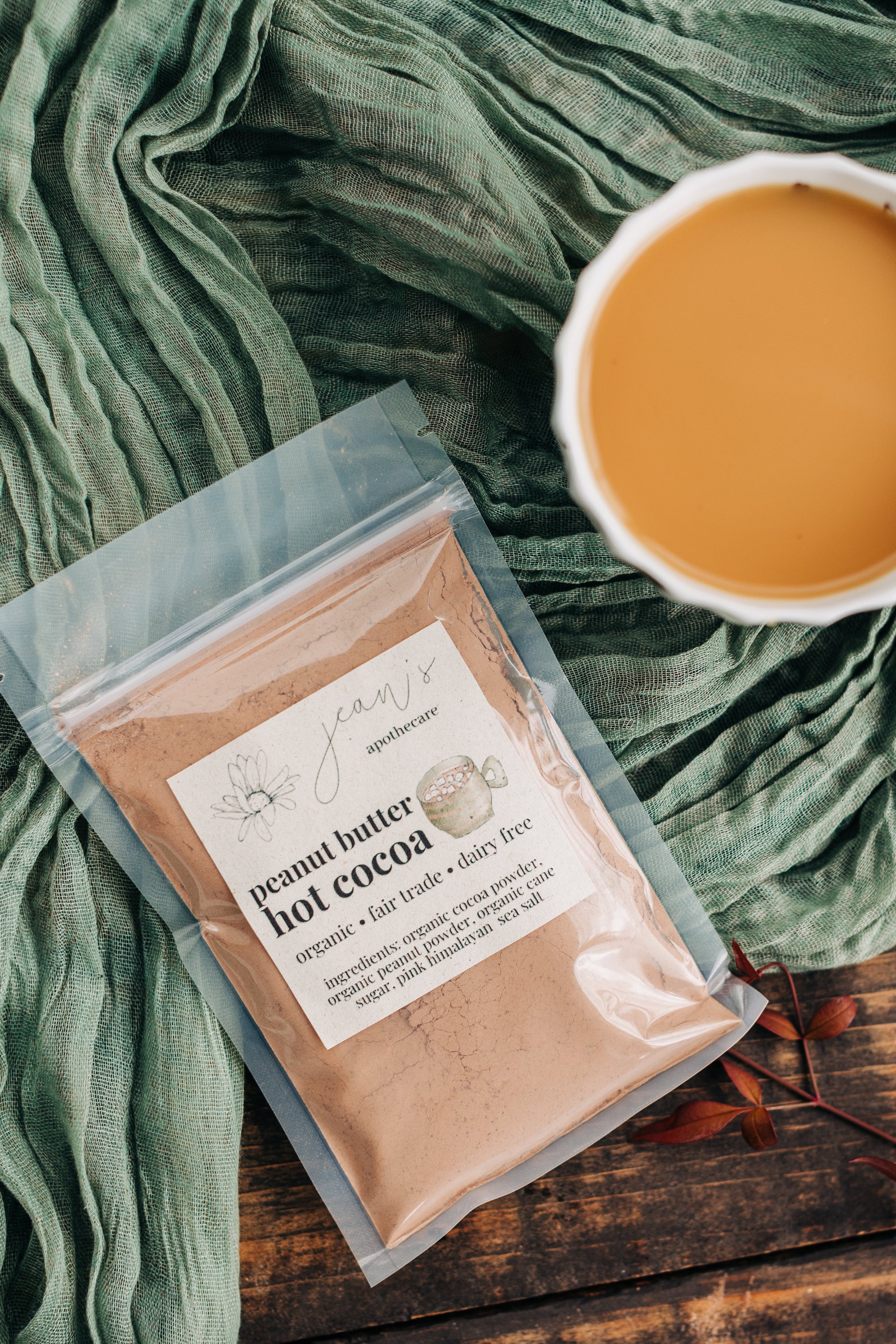 Peanut Butter Cocoa (DairyFree, Glutenfree, Vegan) Jean's Apothecare